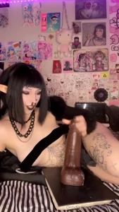 New bad dragon vid taking this huge cock cowgirl and reverse cowgirl
