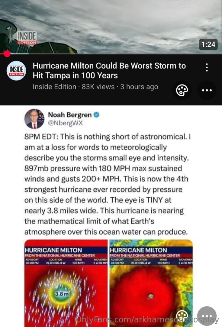 Two natural disasters in florida this upcoming week maybe the worst 