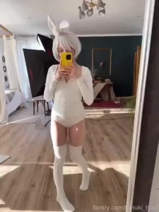 Hi i shot bunny 2b yesterday do you like it fyp lewd sexy cosplay