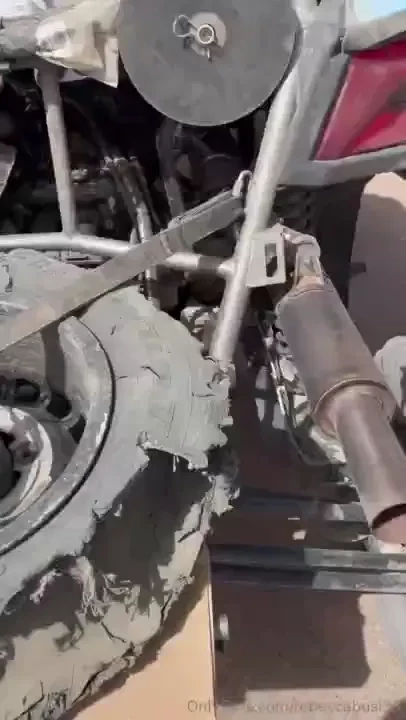 Guess who had a flat tyre 