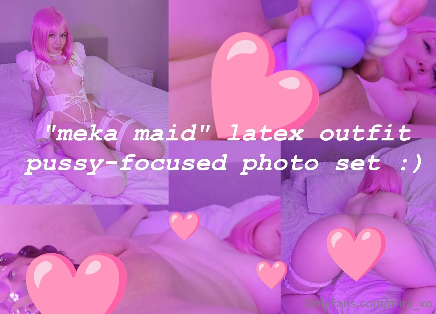 Tried something a little bit different adorable latex outfit amp pink 