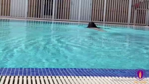 Find me splashing around in the pool