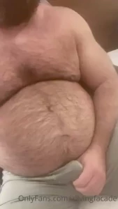 Post gym belly rubs in bed had a really nice lift at the gym but i was