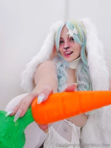 What do bunnies do with their favorite vegetables from the garden hmm