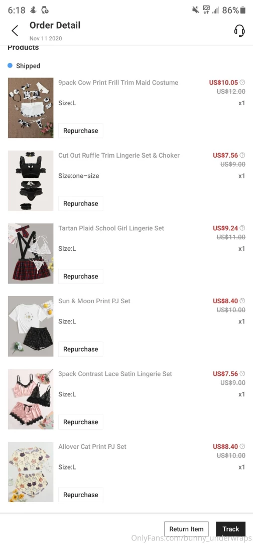 Hi bun buns my order shipped but it s waiting for me to get home to part 2 