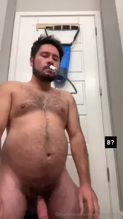 Handsfree cumshot while chugging i think we got 9l total in this tank 