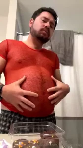 Finishing 1500 calories worth of brownie bites in less than 3 minutes