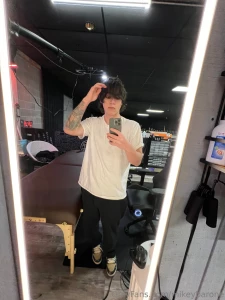 At the studio ready for some new ink