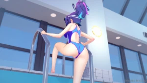 You re not lookin at my ass while i get out of the pool right _ right part 2