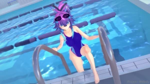 You re not lookin at my ass while i get out of the pool right _ right part 3