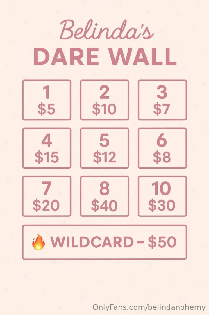 Unlock my dare wall i ve hidden 10 naughty dares behind 10 numbers 