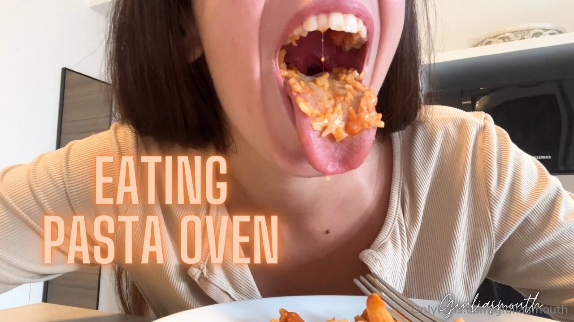 In this exclusive video watch me slowly savor a delicious baked pasta 