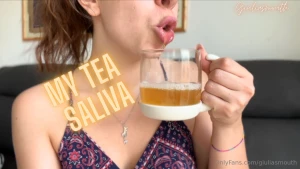 My tea saliva in this video i decided to create another drink my tea