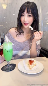 Glad you finally took me out on a date should i try the cake or cream part 1