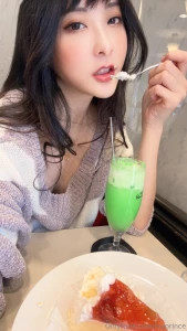 Glad you finally took me out on a date should i try the cake or cream