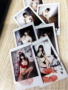 Just a casual evening kissing polaroids and writing little love notes