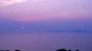 Before leaving i caught the moment of a beautiful sunset although the