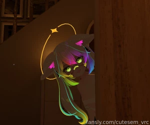 Come from behind me like this u sussy baka karin cute vrchat lewd part 3