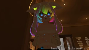 Come from behind me like this u sussy baka karin cute vrchat lewd part 1