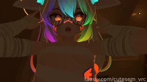 Come from behind me like this u sussy baka karin cute vrchat lewd part 5