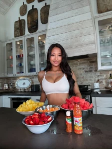 What s better than _fresh cut fruit_ a cute little filipina making it