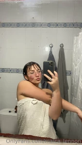 Dripping wet in my towel can u dry me off