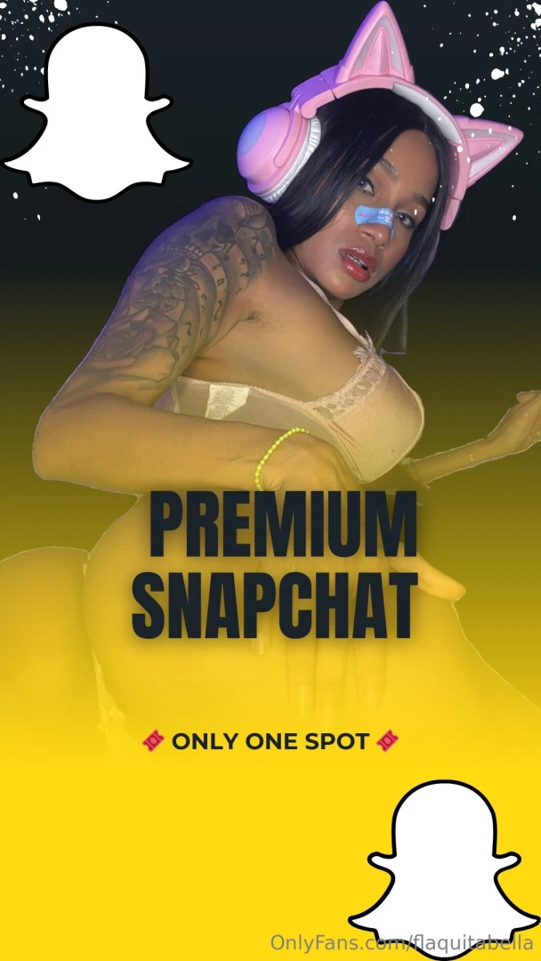 The first fan to tip 10 will be on my snapchat premium for life 
