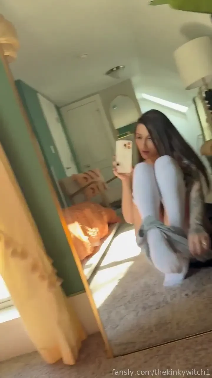 Just me in my knee highs spreading wide and fucking myself until i m 