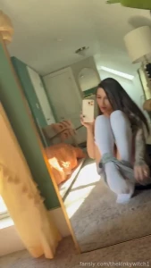 Just me in my knee highs spreading wide and fucking myself until i m