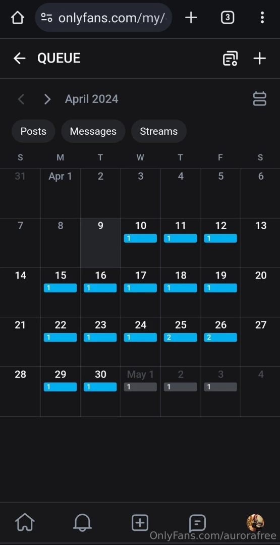 Content scheduled all the way into may on my premium page multiple 