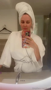 Fresh out of the shower skin still warm care to make a mess of me