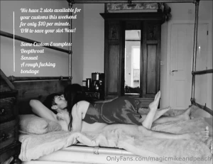 We have 2 slots available this weekend - get your custom requests in