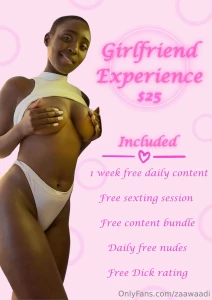 Do you want the full girlfriend experience tip 25 and let me give it