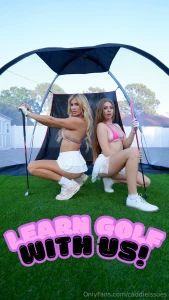 Wanna learn a little golf with me and karinhart lowkey lessons turned