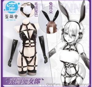 I got this bondage bunny outfit what character should i wear this as i