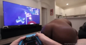 Wouldn t you like to have a hot black slut fuck and suck you while you part 1