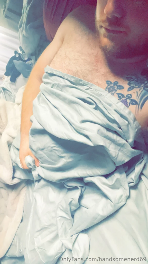 Something about a nice soft sheet rubbing on your hard cock in the 