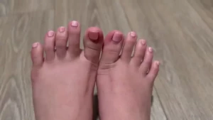 Pedicure reveal look how cute this pink is