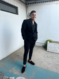 Dressed for family christmas