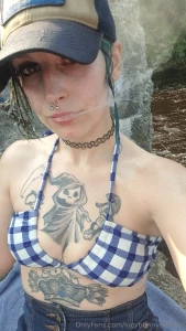 Before and after jumping in to cool off hoping to go back soon part 1