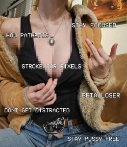 What are you looking at you should be looking at my tits