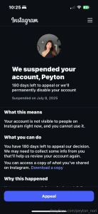 I don t know whos out to get me on ig but every account i have just part 1