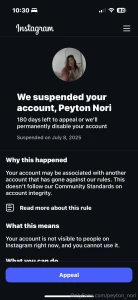 I don t know whos out to get me on ig but every account i have just part 2