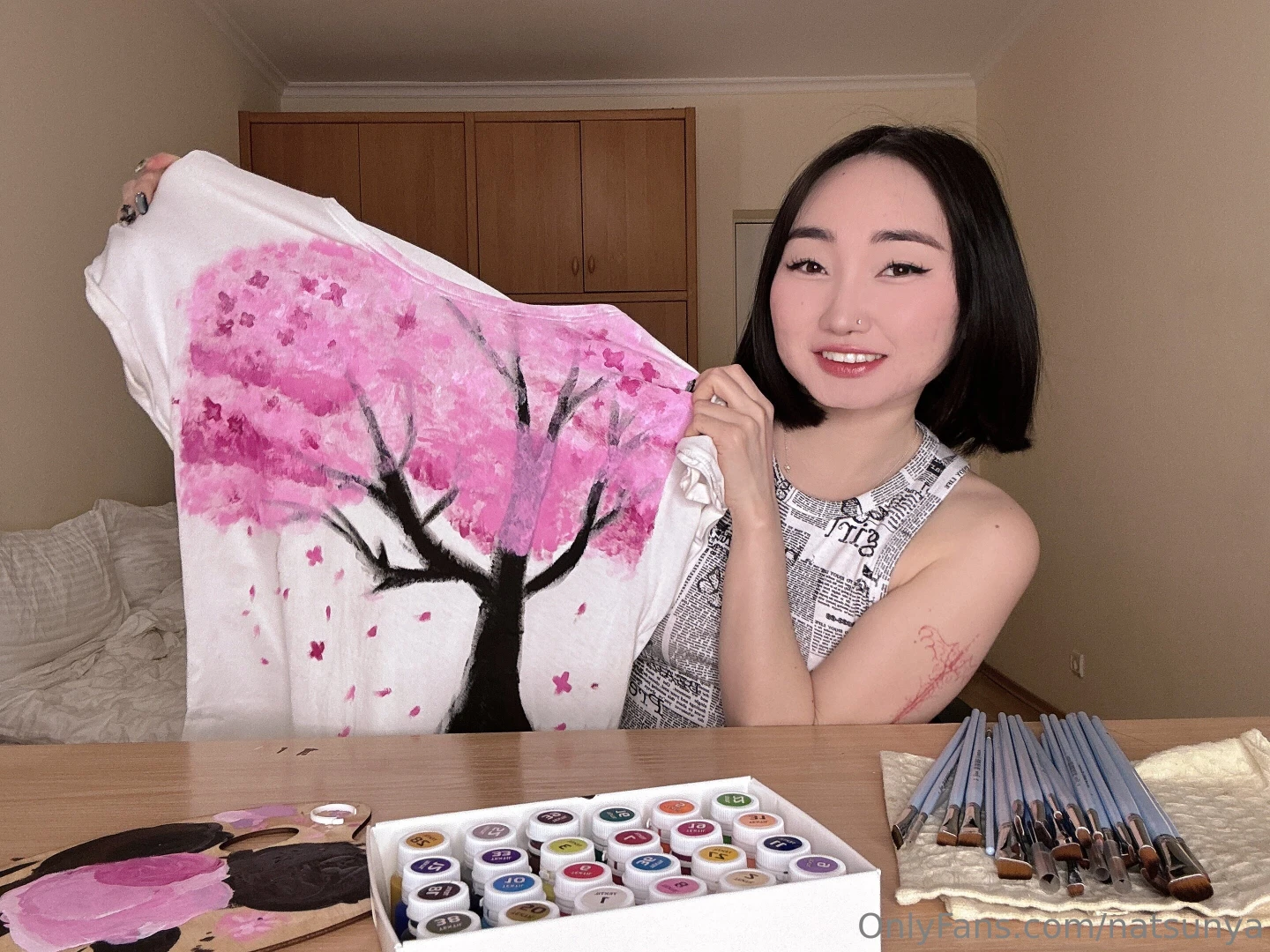 Um don t laugh for the first time in my life i grabbed a paintbrush 