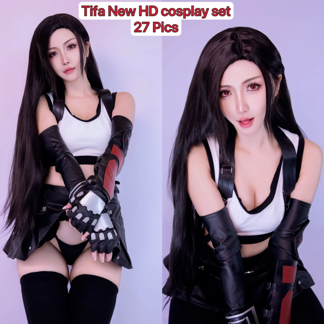 I promise you this is my best tifa cosplay i show a bit of my pussy in part 1 