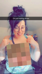 Celebrating titty tuesday early playing around on snap while i cook