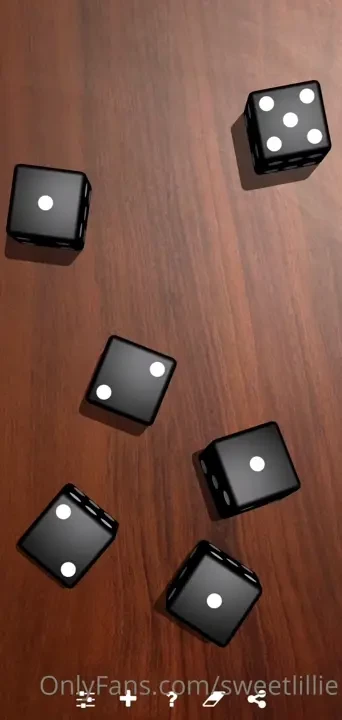Hot like hell i m ready to sin for you 10 to roll one 6 out of 3 dices 