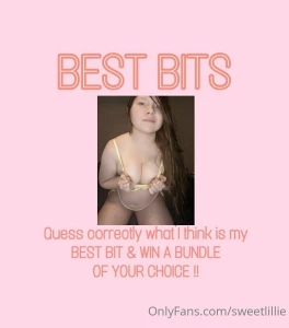 Best bits tip 5 to play im so intrigued as to what you think my best