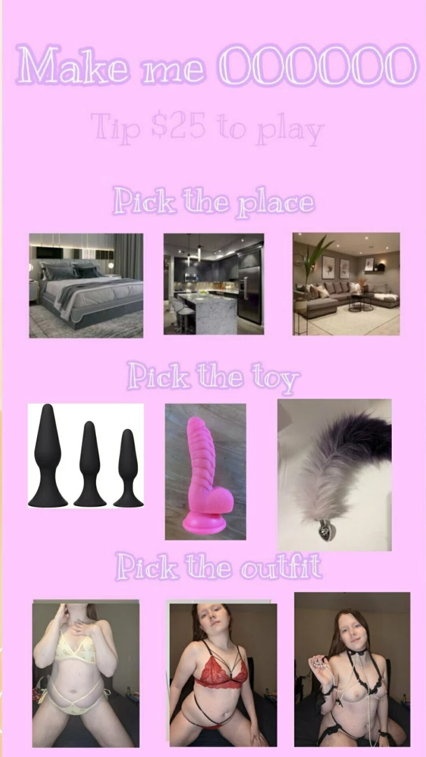 Make me cum have your say in how cum daddy pick the place the toy amp 