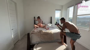 This hotwife couldn t resist testing if my cock was truly throatable